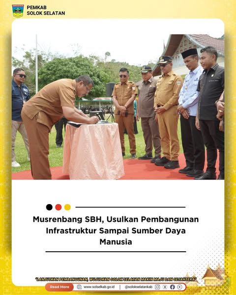 Musrenbang SBH, Usulkan Pembangunan Infrastruktur Sampai Sumber Daya Manusia