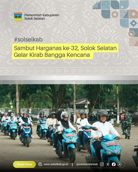 Sambut Harganas ke-32, Solok Selatan Gelar Kirab Bangga Kencana