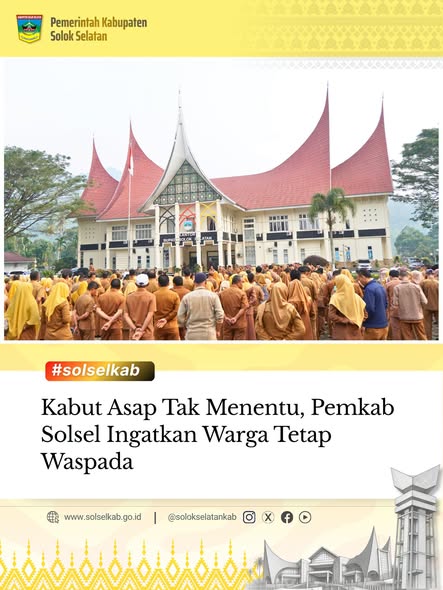 Kabut Asap Tak Menentu, Pemkab Solsel Ingatkan Warga Tetap Waspada