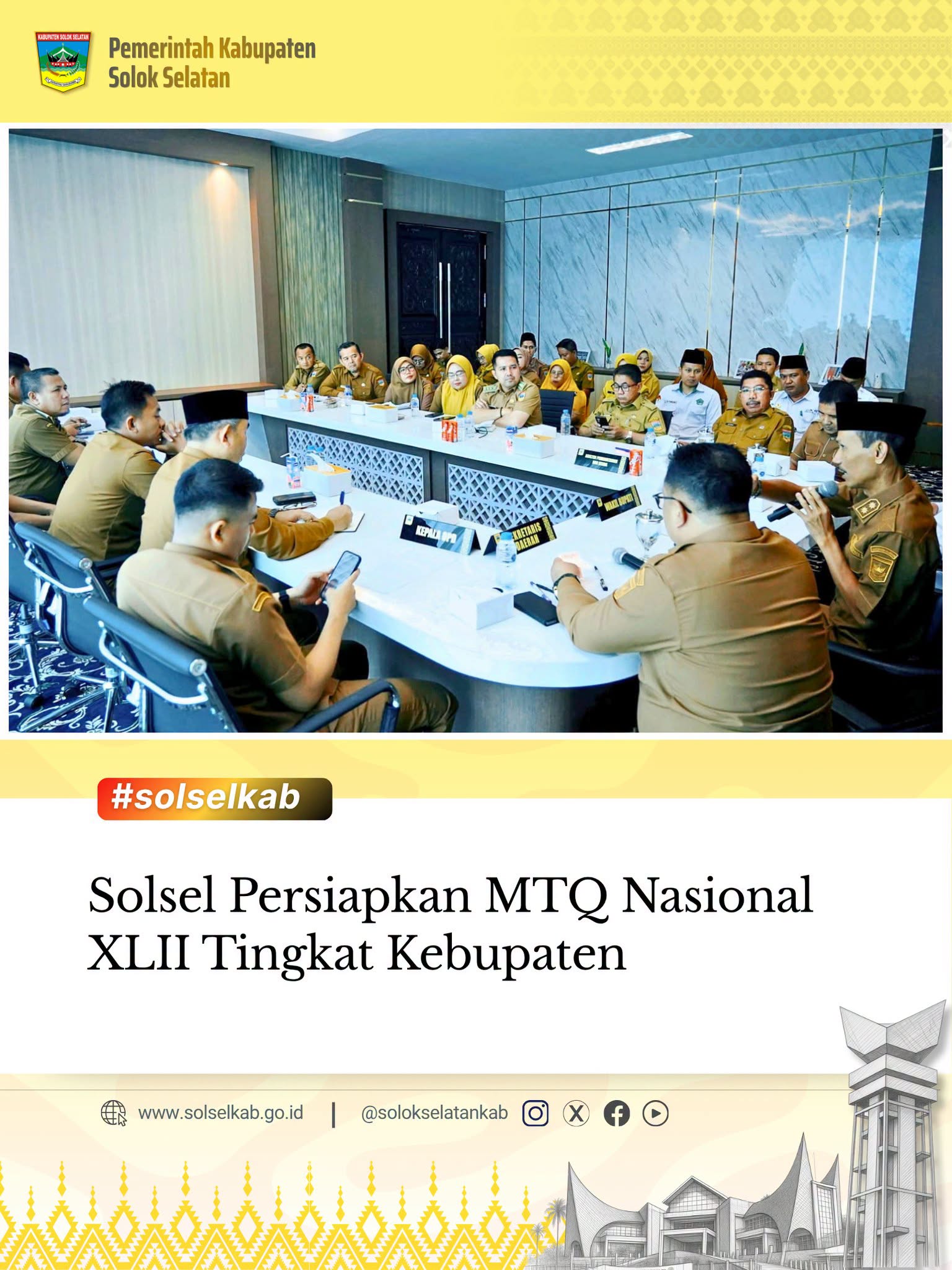 Solsel Persiapkan MTQ Nasional XLII Tingkat Kebupaten
