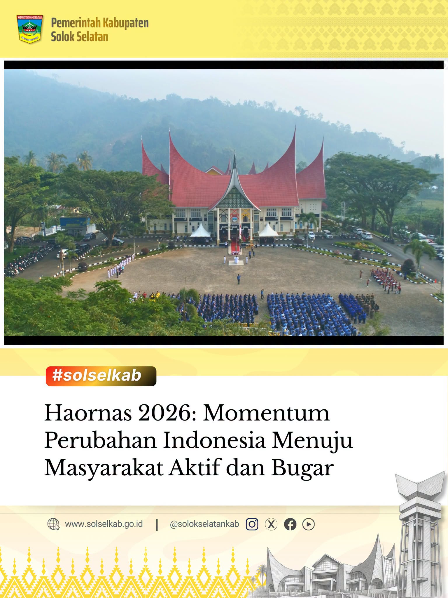 Peringatan Hari Olahraga Nasional (HAORNAS) Tingkat Kabupaten Solok Selatan
